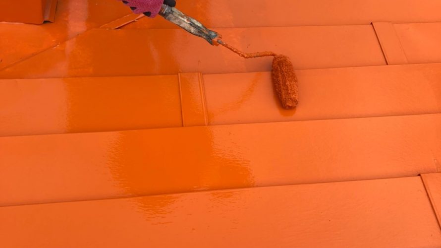 世田谷区にて屋根修理　～屋根の上塗り・防水の上塗り・完工～
